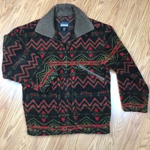 Mens Robert Comstock Endurance Tribal Jacket Small
